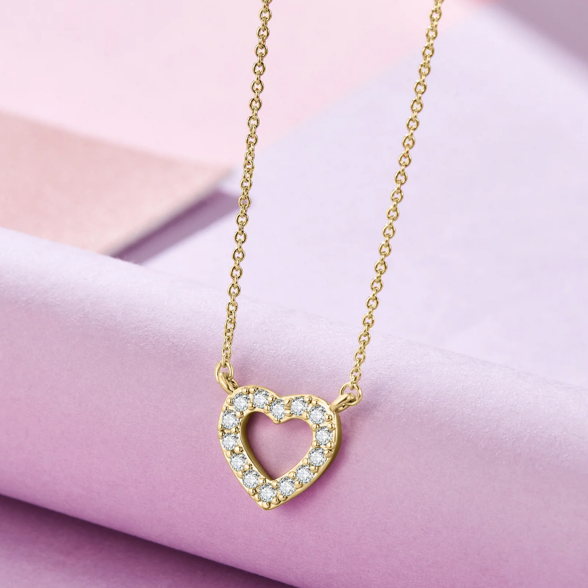 Small love necklace - Bright heart necklace