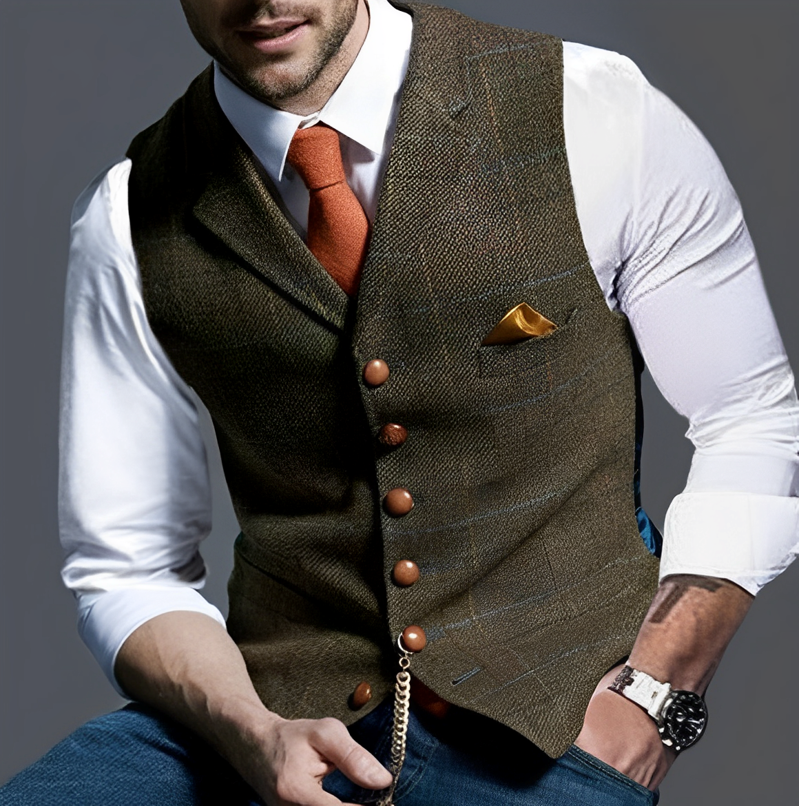 Jasper – Vintage Vest for Men