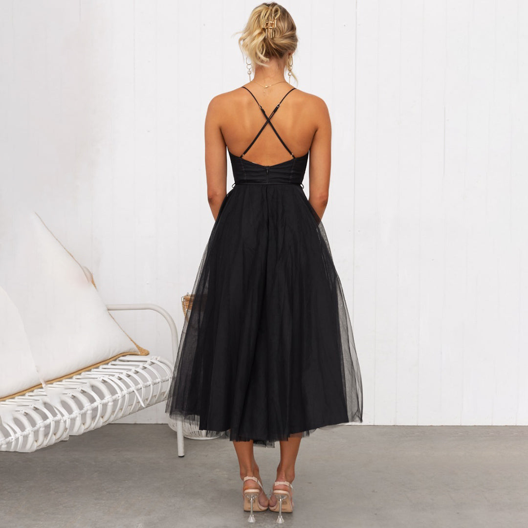 Franca - Elegant, Flowing Midi Dress