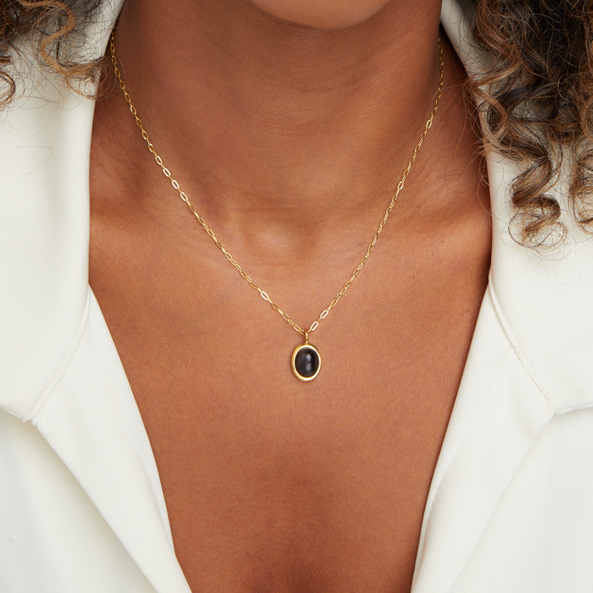 Euphrosyne - Black Onyx Necklace