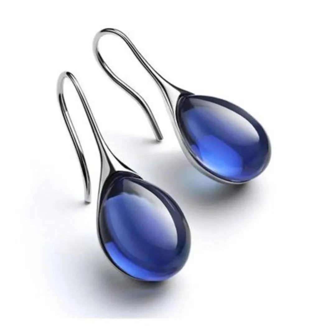 Leila – Bicolor Crystal Drop Earrings