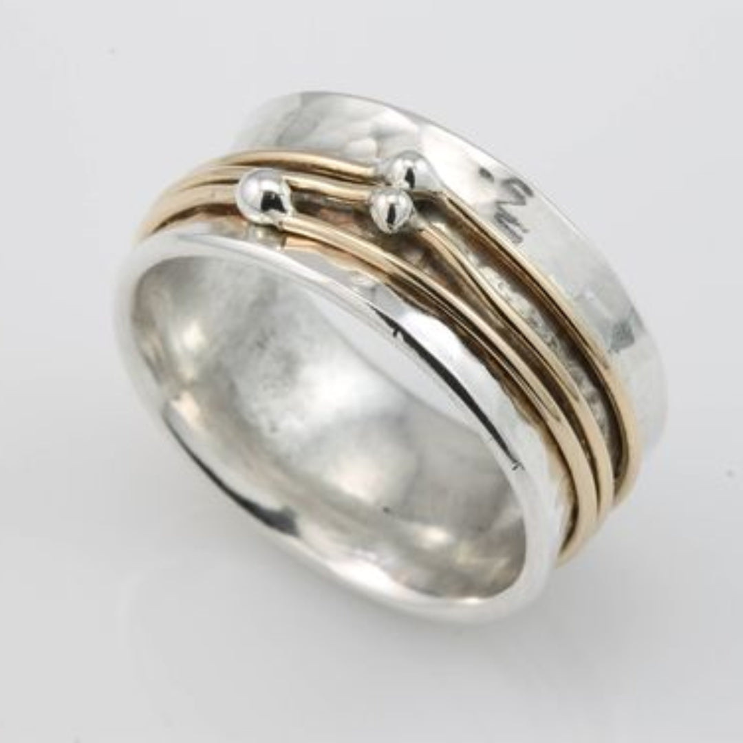 Shane – silver ring with gold coating