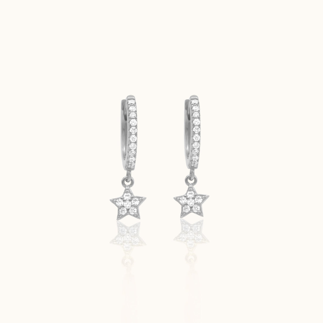 Vanna - CZ Star Hoops