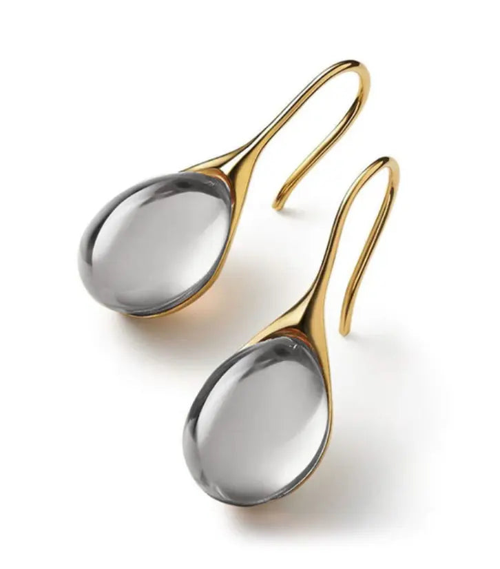Leila – Bicolor Crystal Drop Earrings