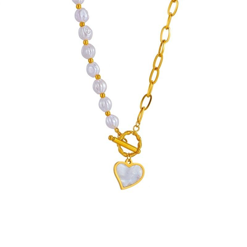 Cyrielle – Heart necklace with OT clasp