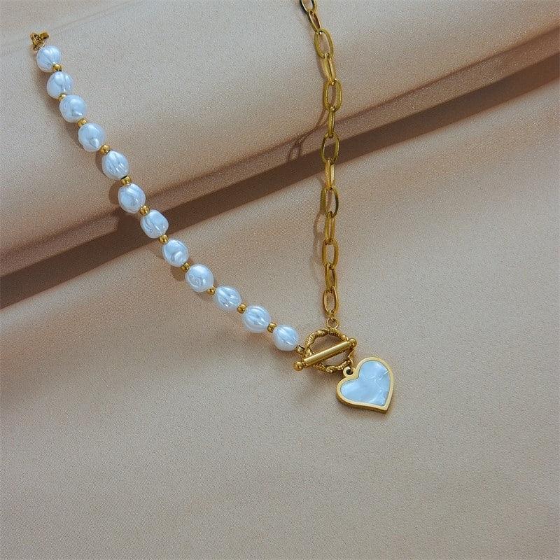 Cyrielle – Heart necklace with OT clasp