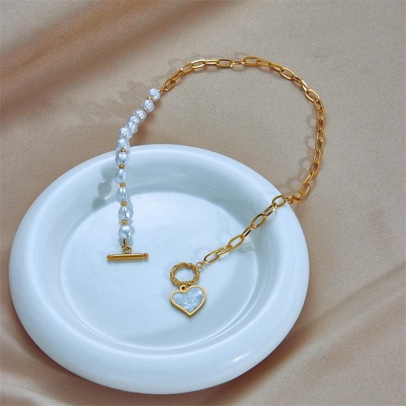 Cyrielle – Heart necklace with OT clasp