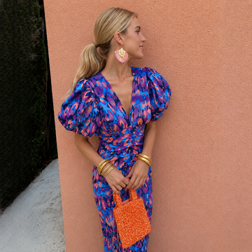 Glecy - Elegant women's dress with flowing sleeves
