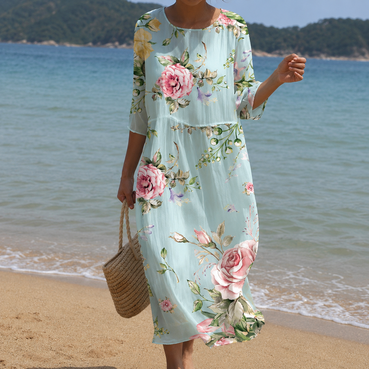 Miranda – Elegant Floral Dress with Loose Fit for Women