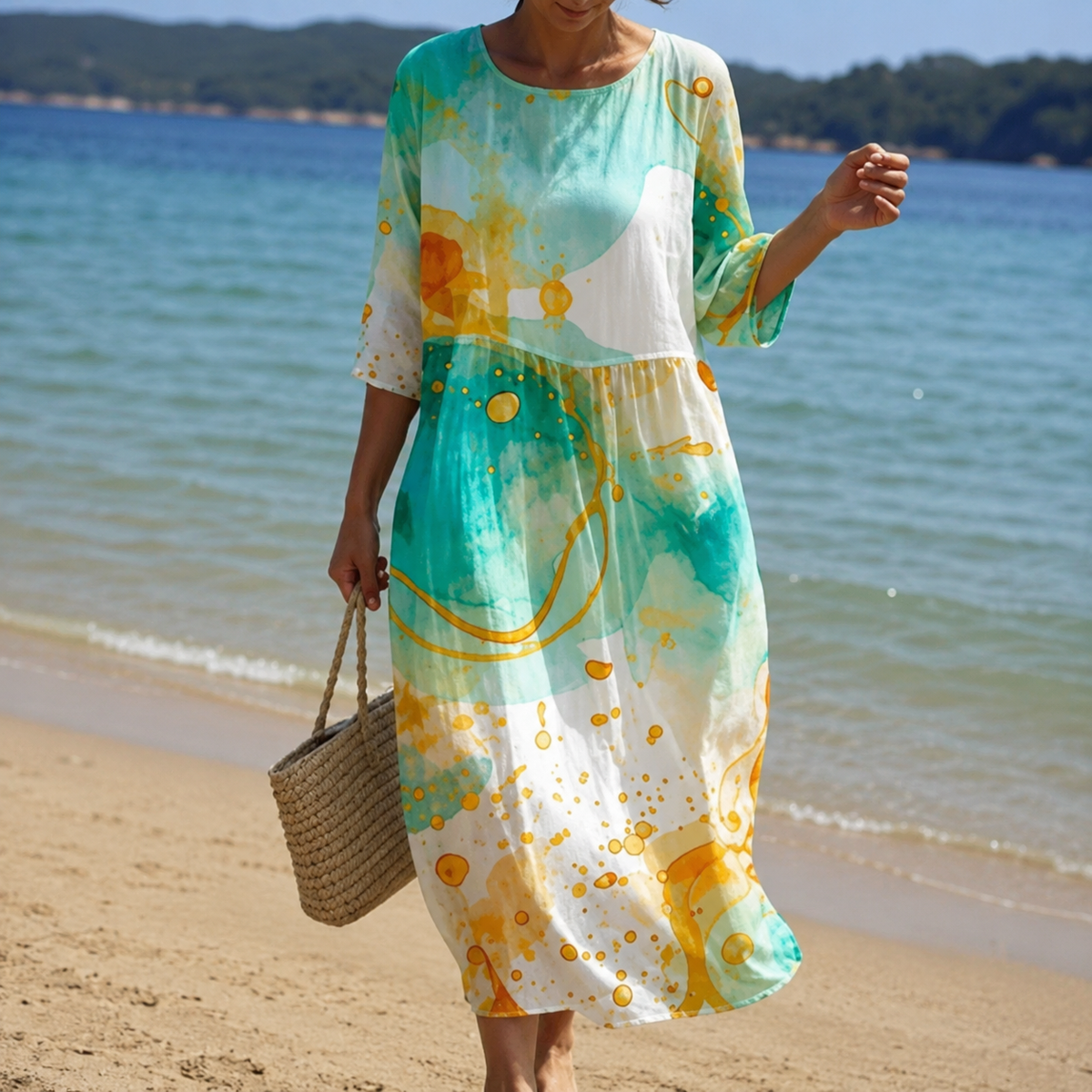 Miranda – Elegant Floral Dress with Loose Fit for Women