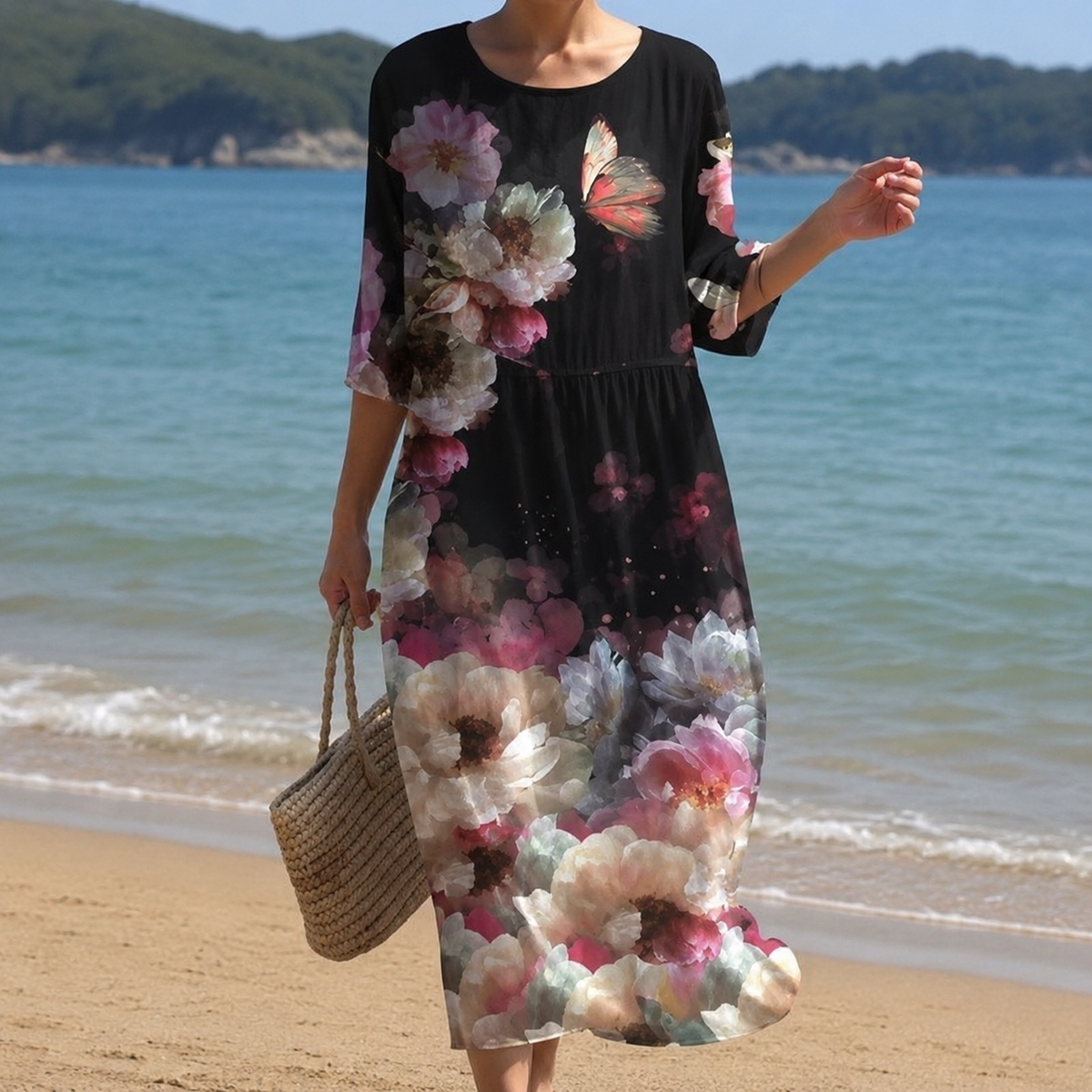 Miranda – Elegant Floral Dress with Loose Fit for Women