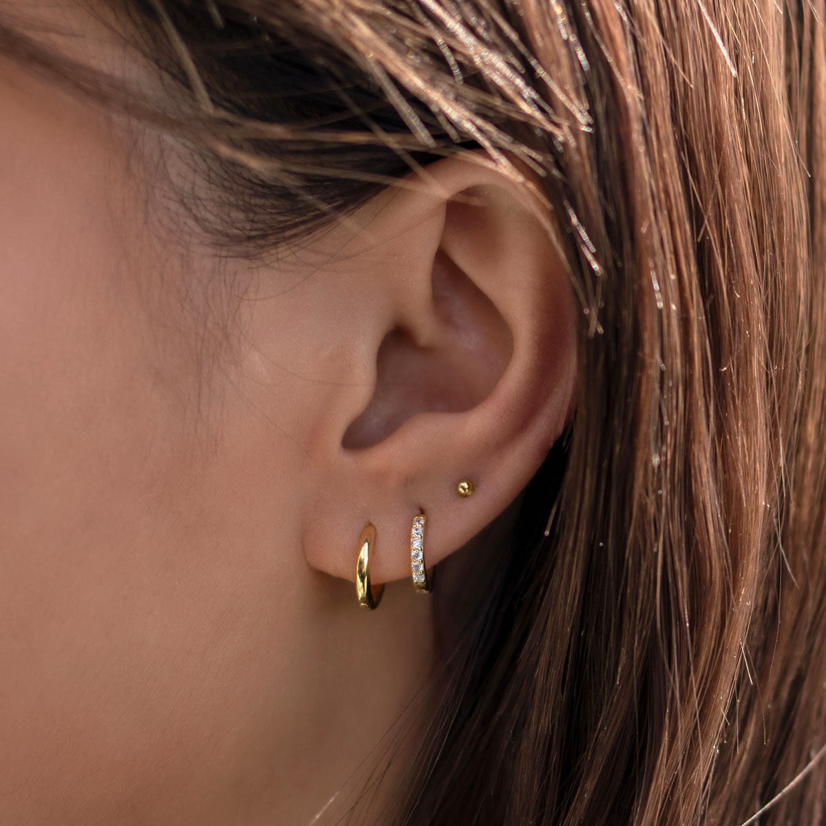 Queenie - Huggie Earrings