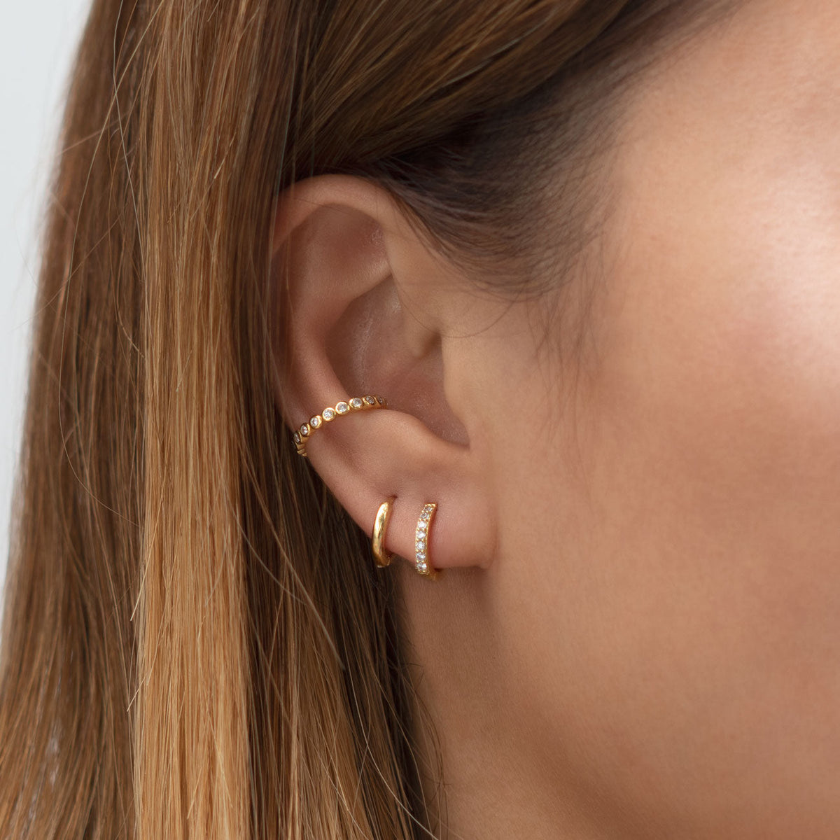Pave - Brilliant Huggie Earrings