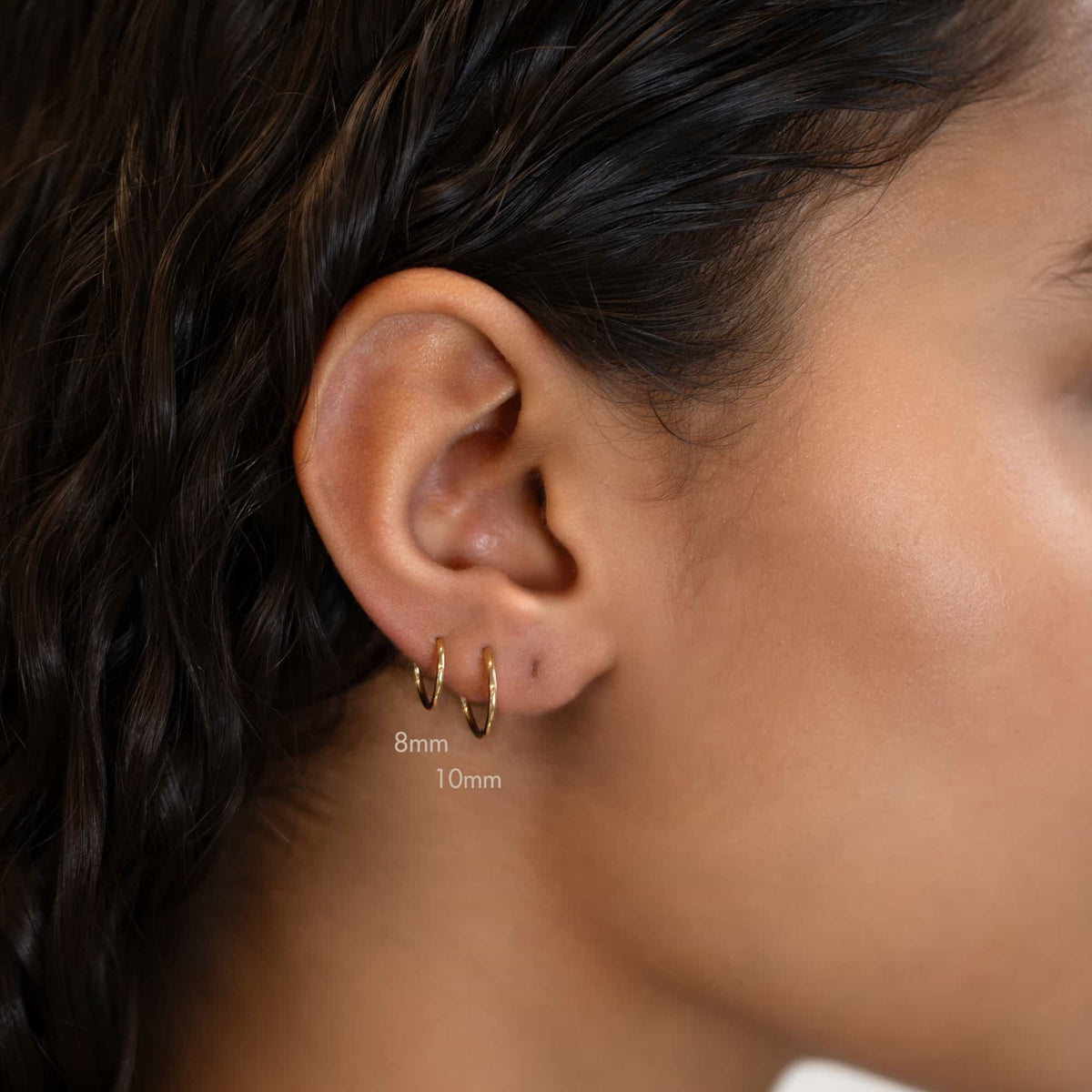 Thin Individual Hoop