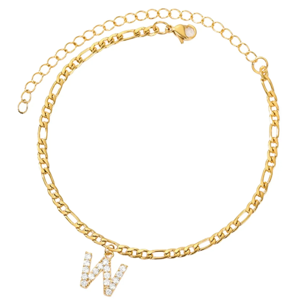 Ankle with Initial - Ankle bracelet with your initial