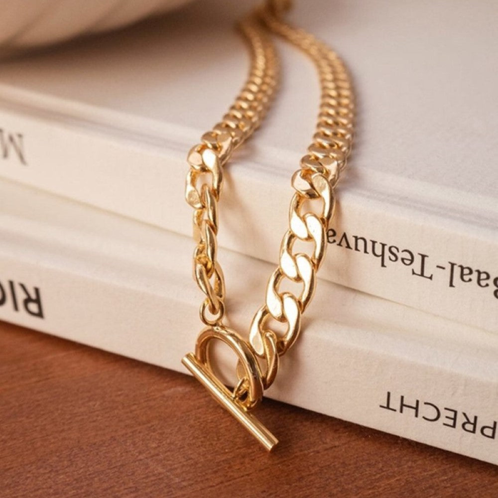 Double Chain - Cuban Chain and Pearls