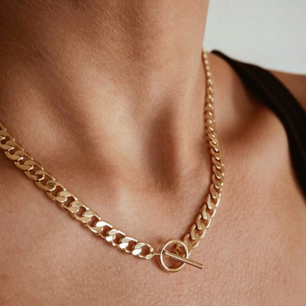 Double Chain - Cuban Chain and Pearls