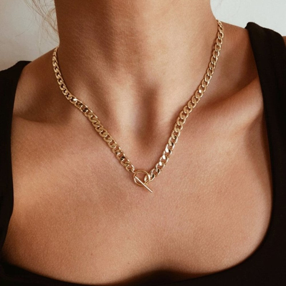 Double Chain - Cuban Chain and Pearls