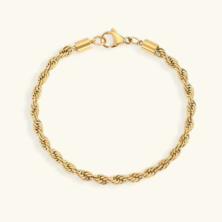 Gigi – Elegant golden rope link bracelet