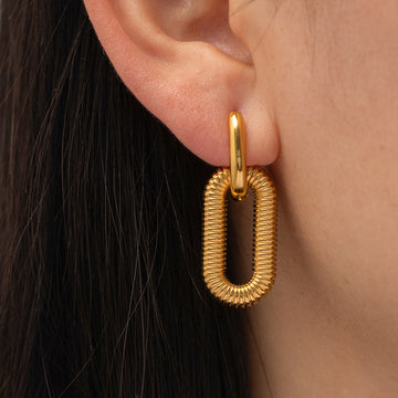 Nina – Elegant Double Oval Earrings