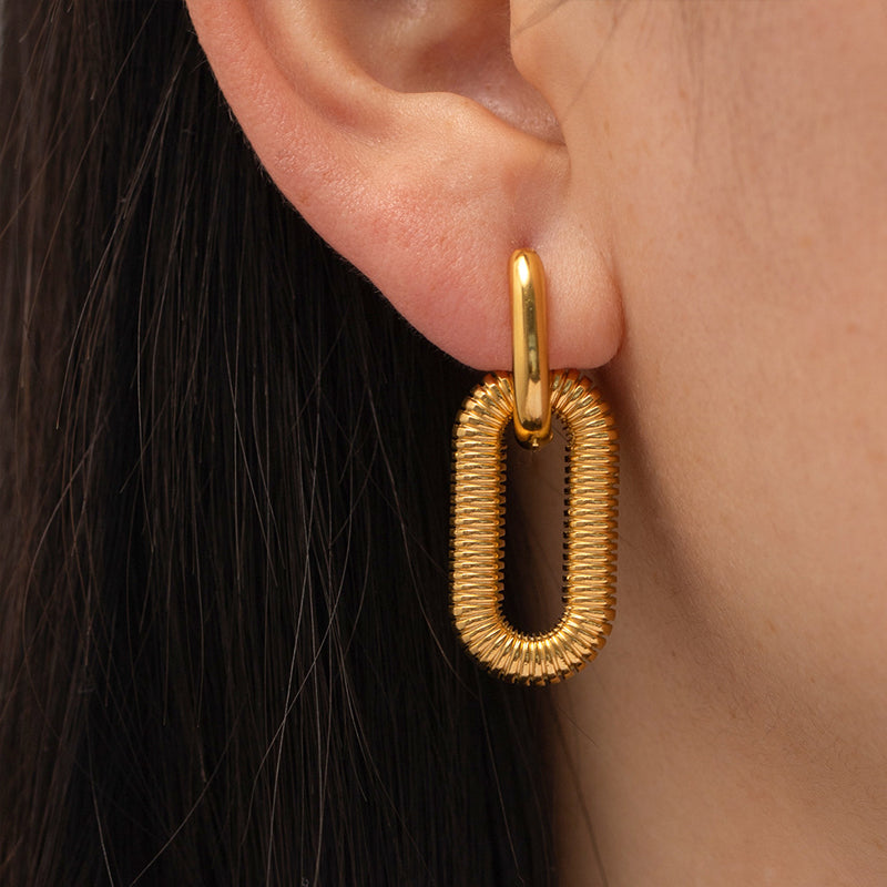 Nina – Elegant Double Oval Earrings
