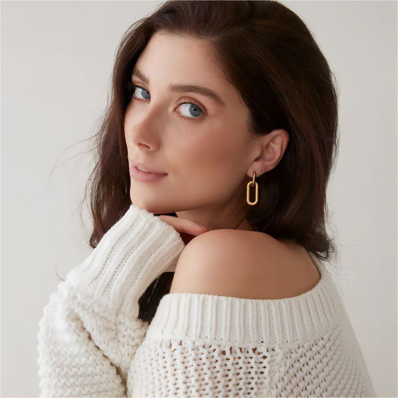 Nina – Elegant Double Oval Earrings