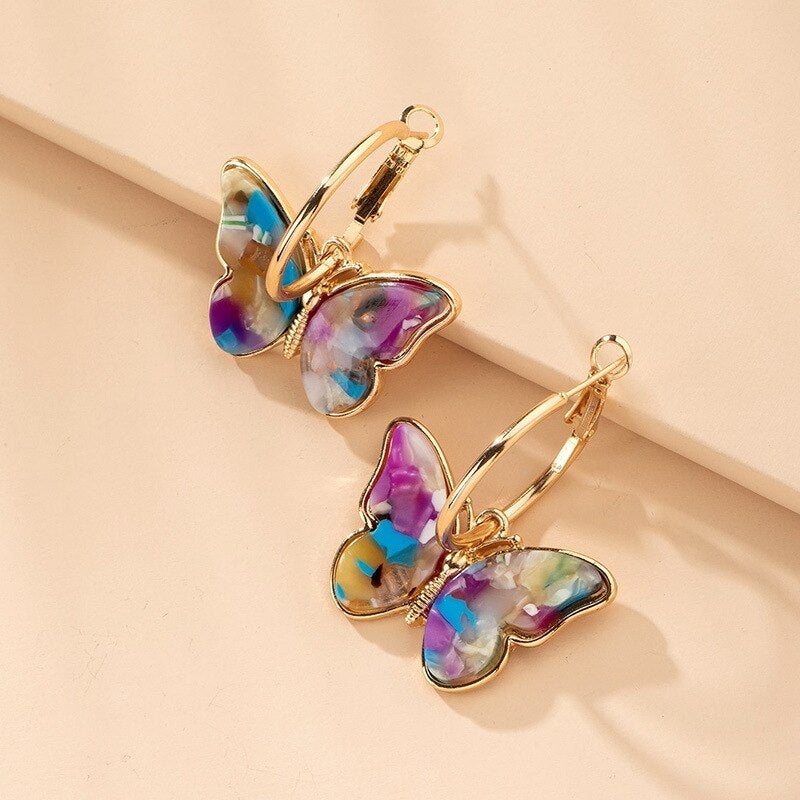 Alina – Earrings with enamel and crystals