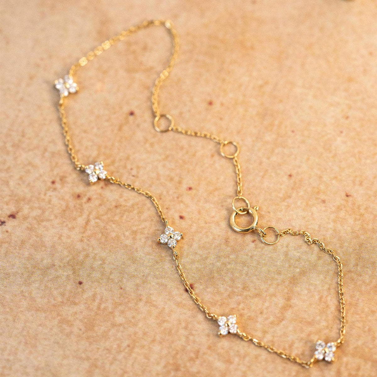 Soline – Clear Crystal Chain Bracelet