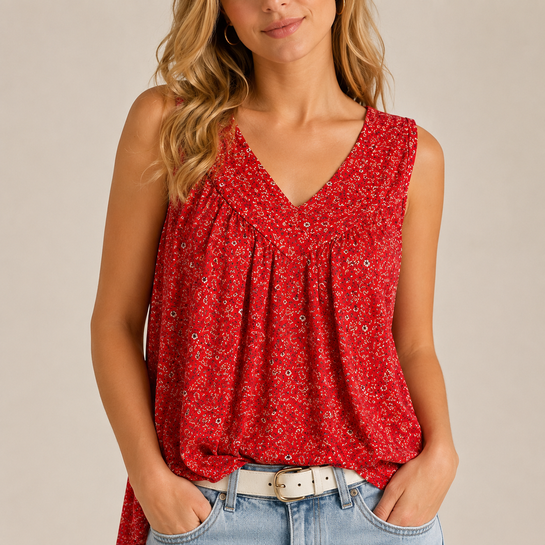 Naleisa - Loose Sleeveless Tops