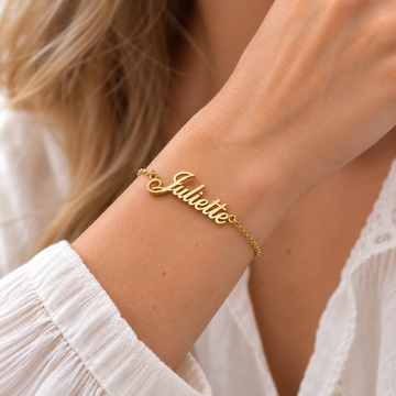 Gold personalized bracelet - bracelet with your name