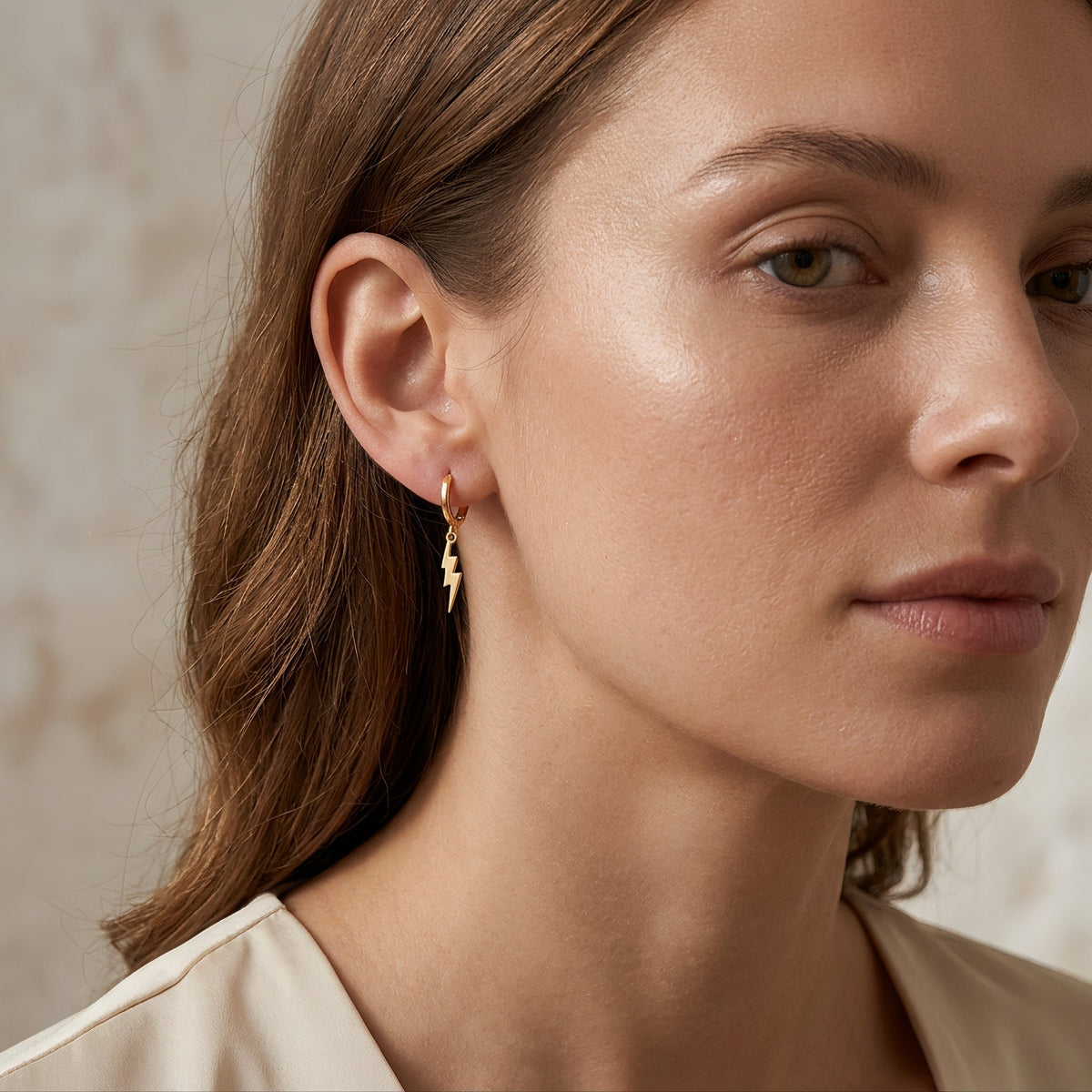 Lightning Hoop Earrings