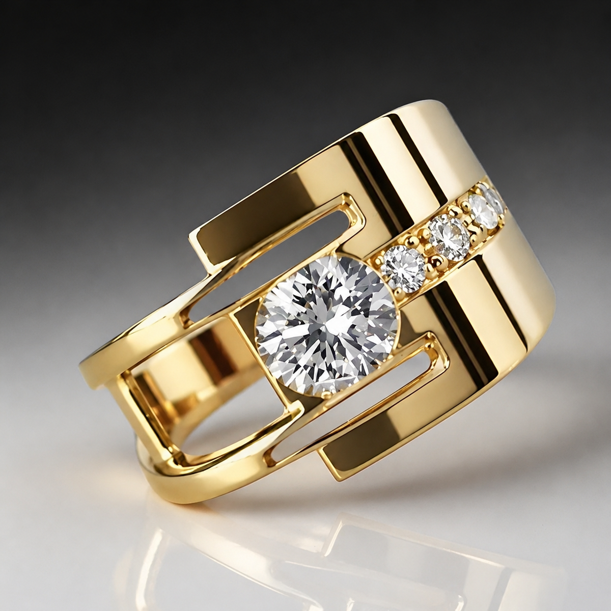 Sharon – Vintage ring with irregular design