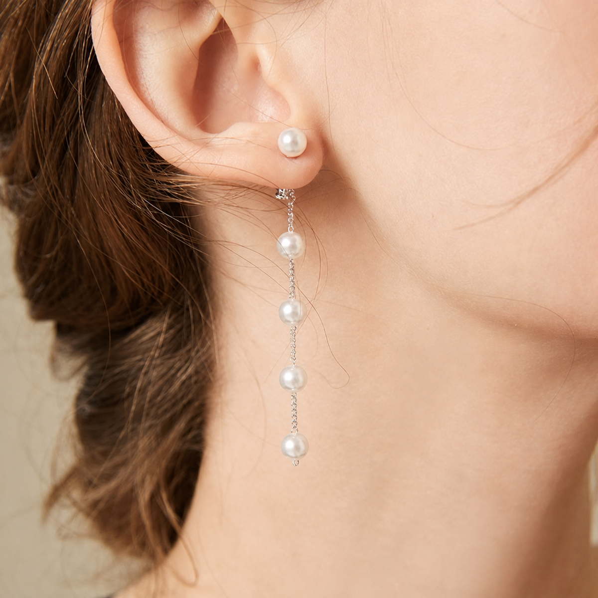 Pearl Drop Statement Earrings - Long Pearl Drop Earrings