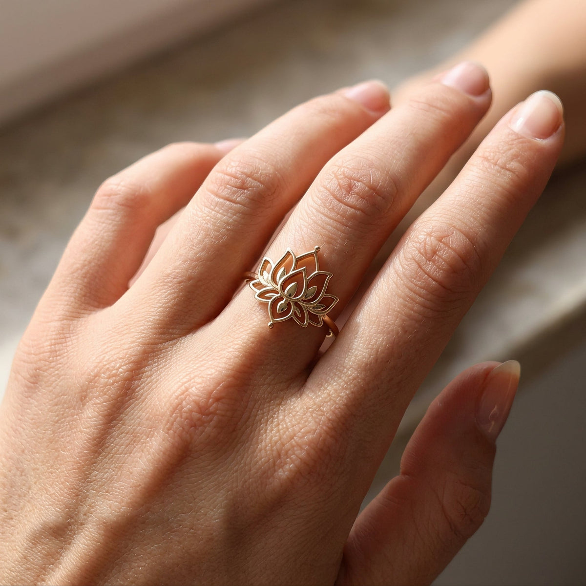 Lotus Flower - Delicate Ring