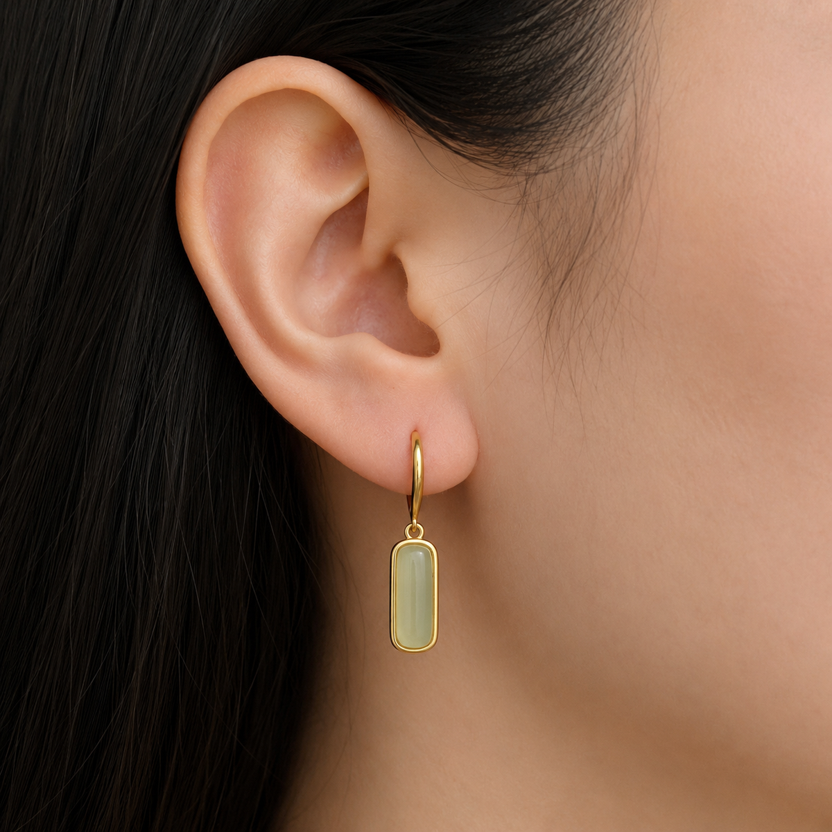 Fiona - Jade dangle earrings