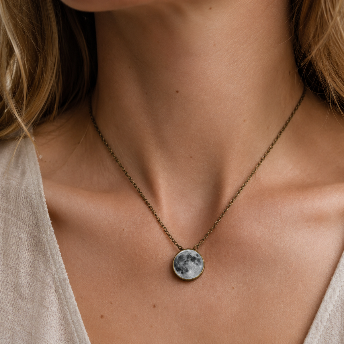 Soraya - Full Moon Sky Necklace