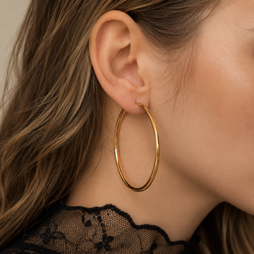 Beautiful - Large Thin Gold Hoops