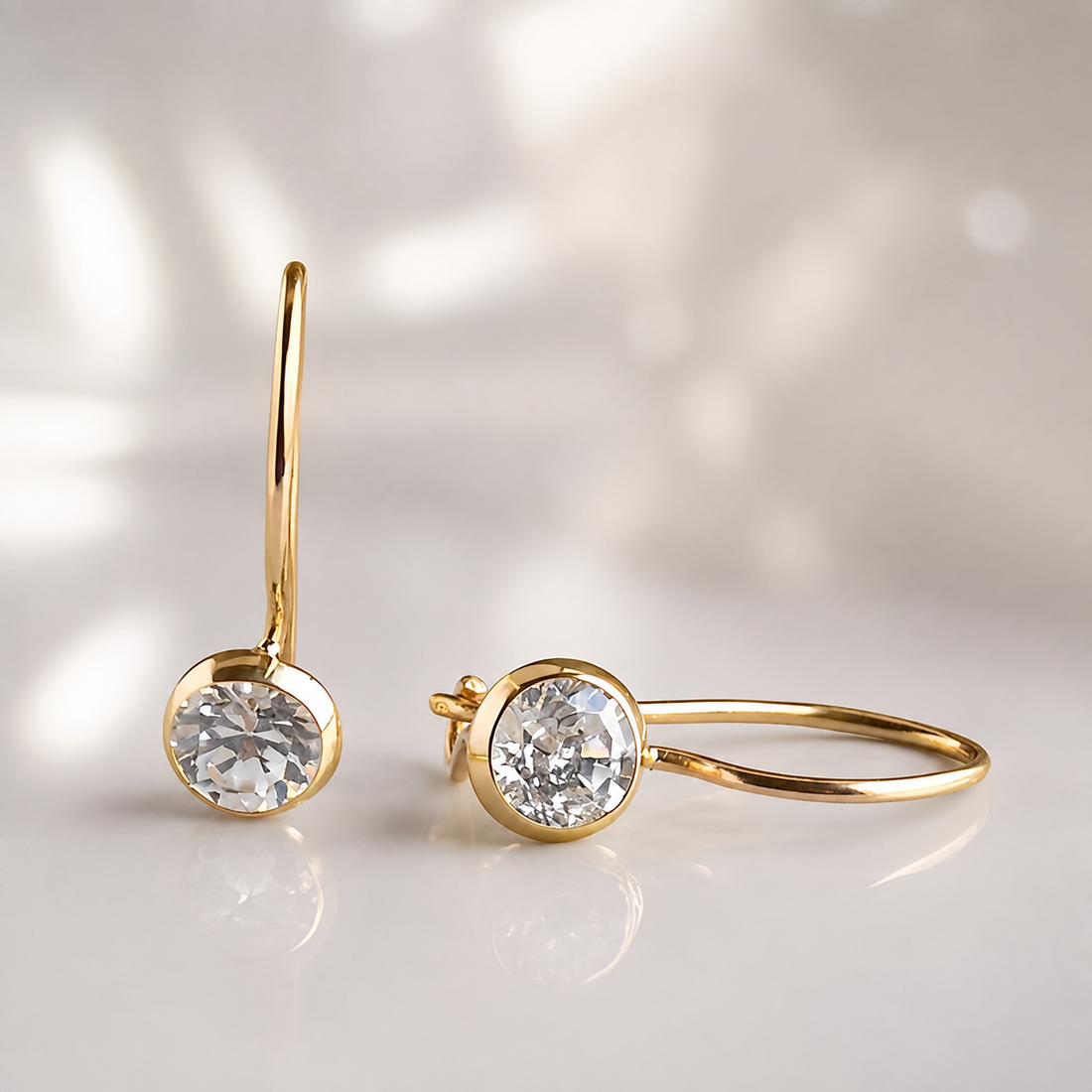 Iris – Vintage earrings with crystals