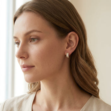 Tomiko - Wide Hoops CZ