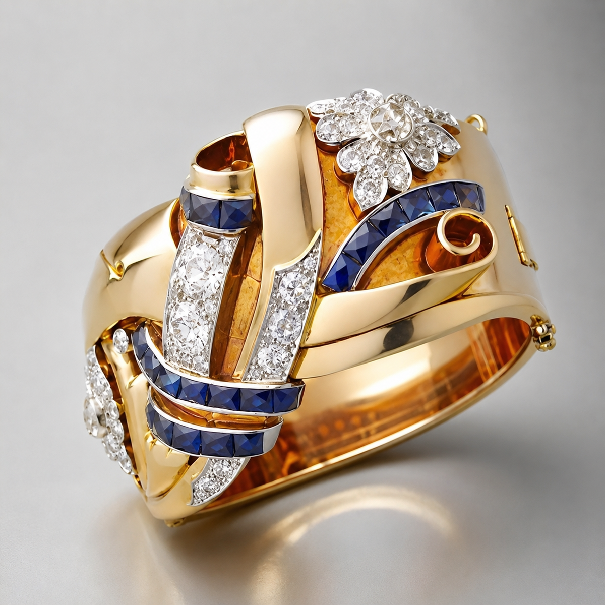 Mireille – Vintage blue ring