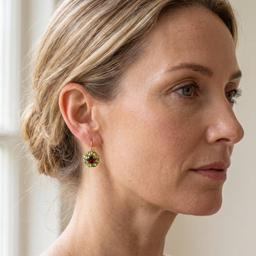 Clara – Vintage Round Earrings