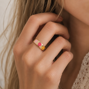 Smiley - Colorful Smiley Ring