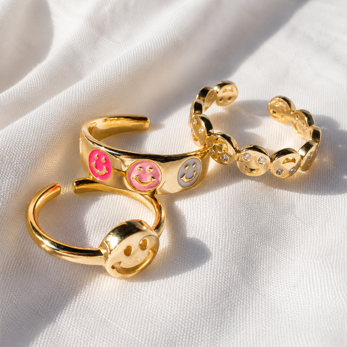 Smiley - Colorful Smiley Ring