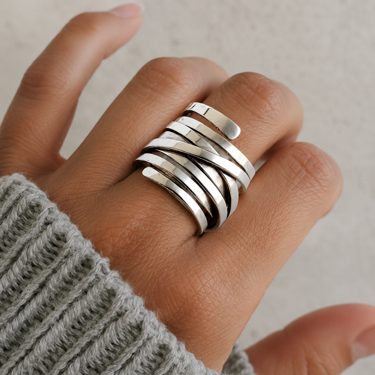 Bliss – Vintage Thick Silver Ring