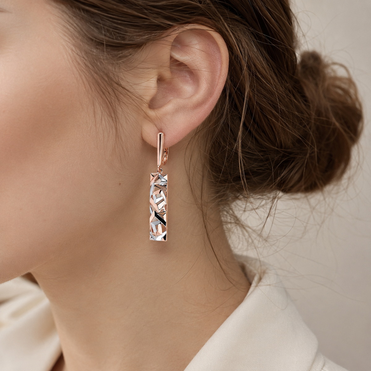 Cess – Geometric Drop Earrings