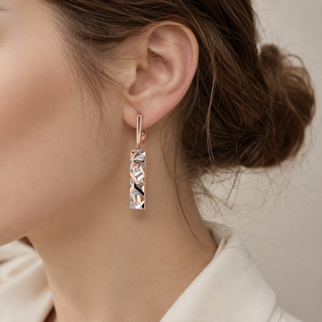 Cess – Geometric Drop Earrings