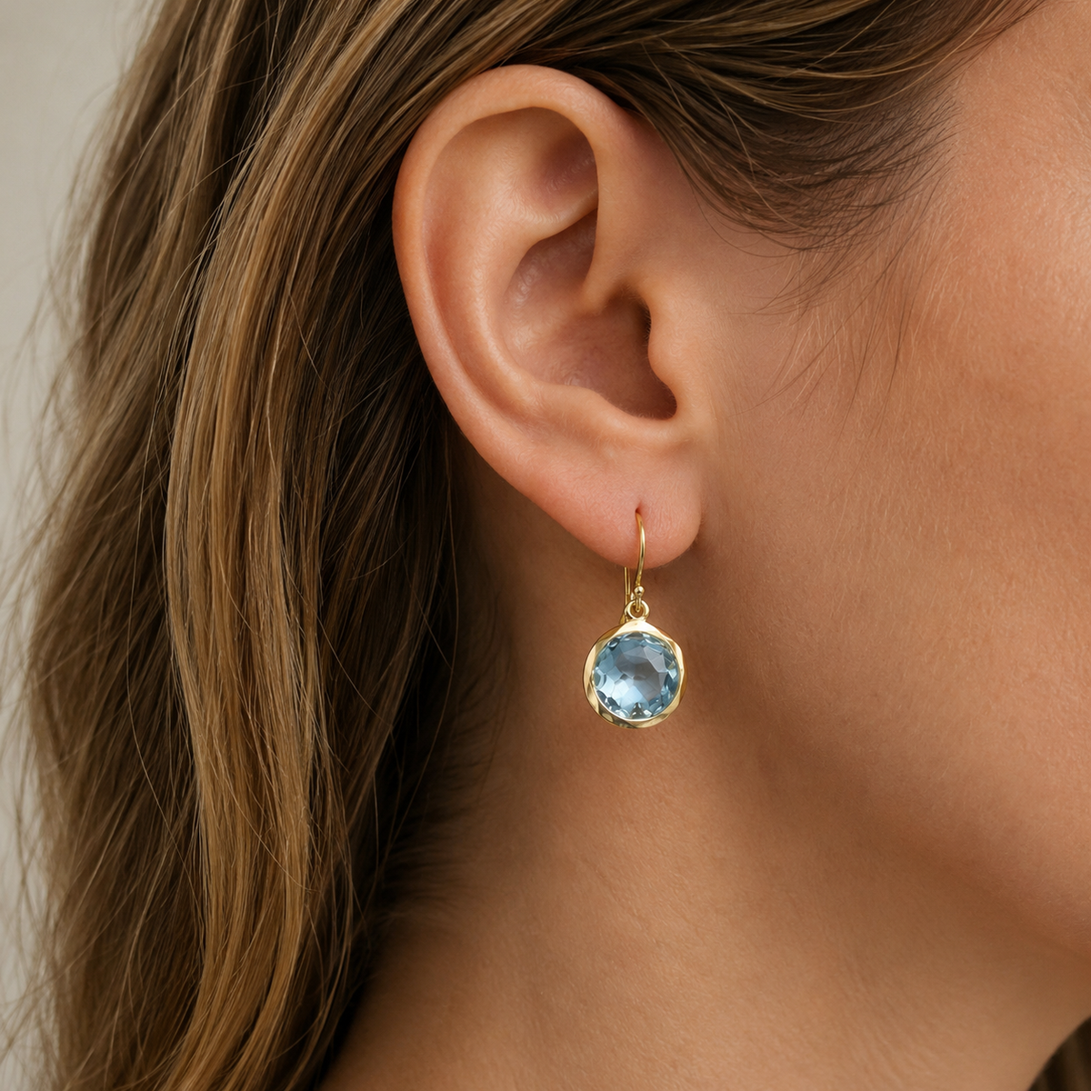 Azura – Vintage Blue Crystal Earrings