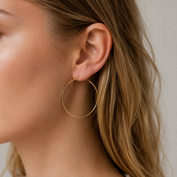 Scarlett - thin large hoops