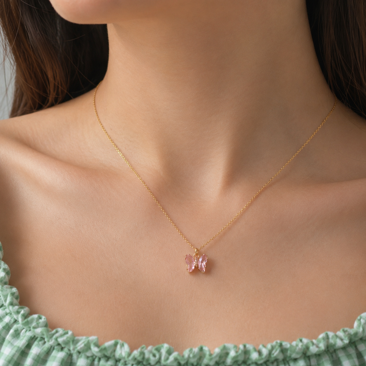 Colorful Petite Butterfly Necklace