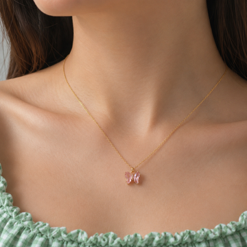 Colorful Petite Butterfly Necklace
